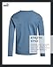 PUMA Boys' T-Shirt - Long Sleeve Logo T-Shirt for Boys - Athletic Crewneck Long Sleeve Tee (S-XL), Size Large, Blue/White Cat