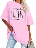 Bride Oversized Shirt for Women Engaged Shirt Engagement Party Matching Tee Shirts Pink