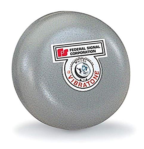 Federal Signal Bell, 120VAC, 0.08 AC, Gray