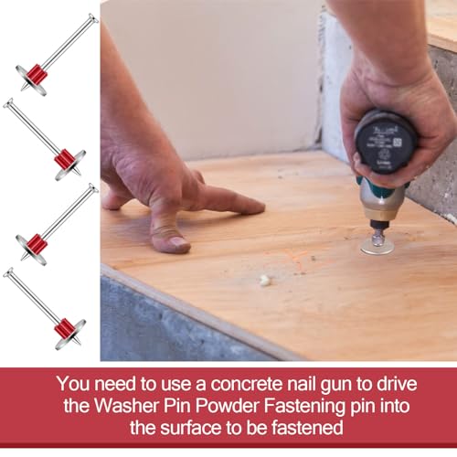Tandefio CLO-TANDEFIO-202 100 Pcs 2-1/2 Inch Power Actuated Drive Pins Powder Actuated Fasteners Powder Fastening Systems Actuated Drive Pins thumb #4