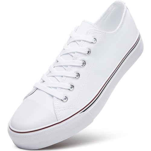 Image of ZGR Mens Classic Casual Shoes,Lace-up Fashion Sneakers,Low Top Canvas Sneakers for Men