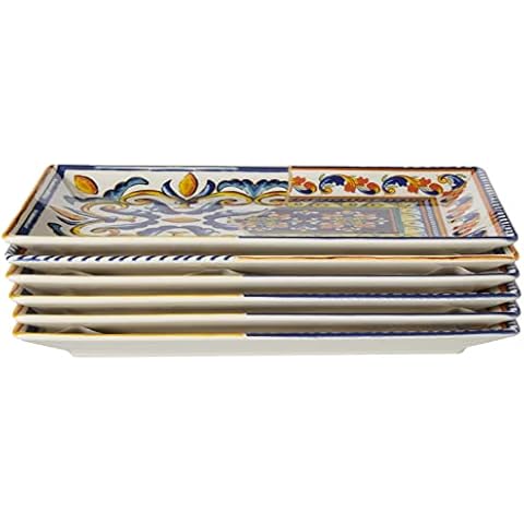 Assiettes rectangulaires H&H Positano Cover