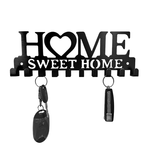 GMBANK Key Holder for Wall 10 Key Hooks for Home Essentials,Key Hooks Wall Mounted,Decorative Key Hanger for Entryway, Hallway, Office, Easy to Install, Durable and Stylish