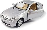 KiNSMART - Mercedes Benz SLK 5inch 1:32 Scale Die Cast Metal Model Toy Car Silve