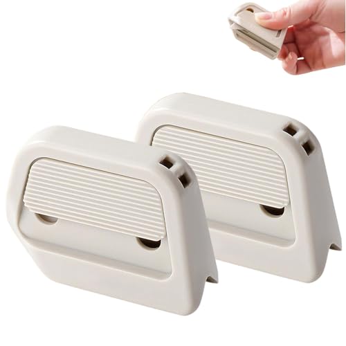 Image of 2Pcs Upgrade Auto-Retract Utility Knives,2025 New Magnetic Retractable Box Cutter with Safety Ceramic Blades & Right Angle Groove,Portable Fridge-Friendly Package Opener for Cardboard. (White 2Pcs)