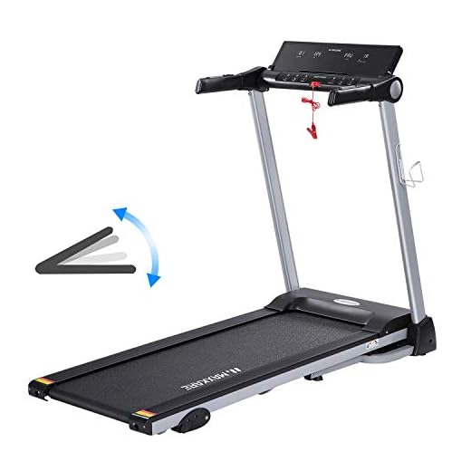 MaxKare Treadmill Portable Folding Home Run Exercise Machine with Manual Incline Electric Treadmill Workout with LCD Screen & Cup Holder with 15 Pre-Set Programs 2.5HP Power Wide Tread Belt