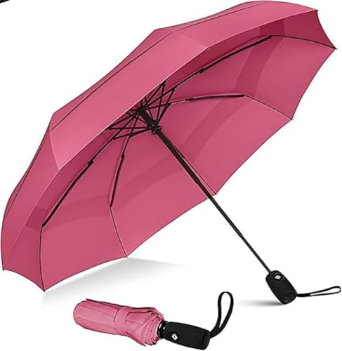 Image of TEKCOOL Umbrella, UV Big Size Umbrella for Sun Protection Rain Windproof Strong Large 3 Fold for Men Women Kids Boys Girls Perfect & Stylish Windproof & Compact