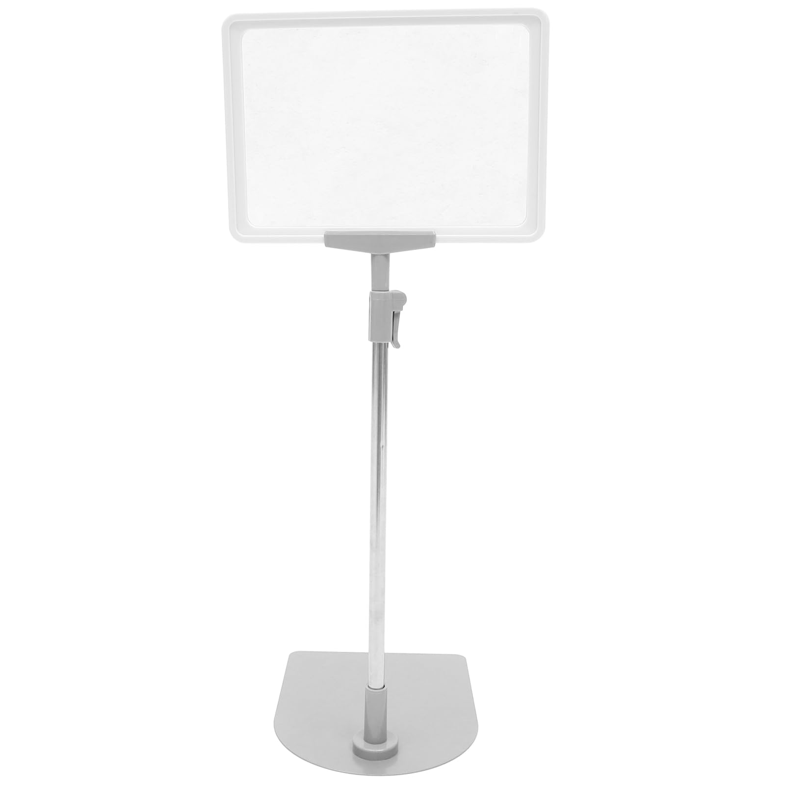 Ipetboom Porta Cartellini per Esposizione Prezzi Design Stabile e Multipurpose Prezzi A5 Regolabile in Acciaio Inossidabile e Plastico Bianco in Supermercato e Negozio