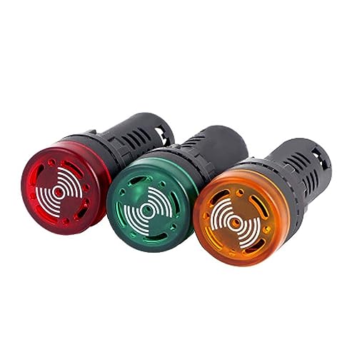 Buzzer LED 22mm jaune 12V pour sécuriser tableau électrique