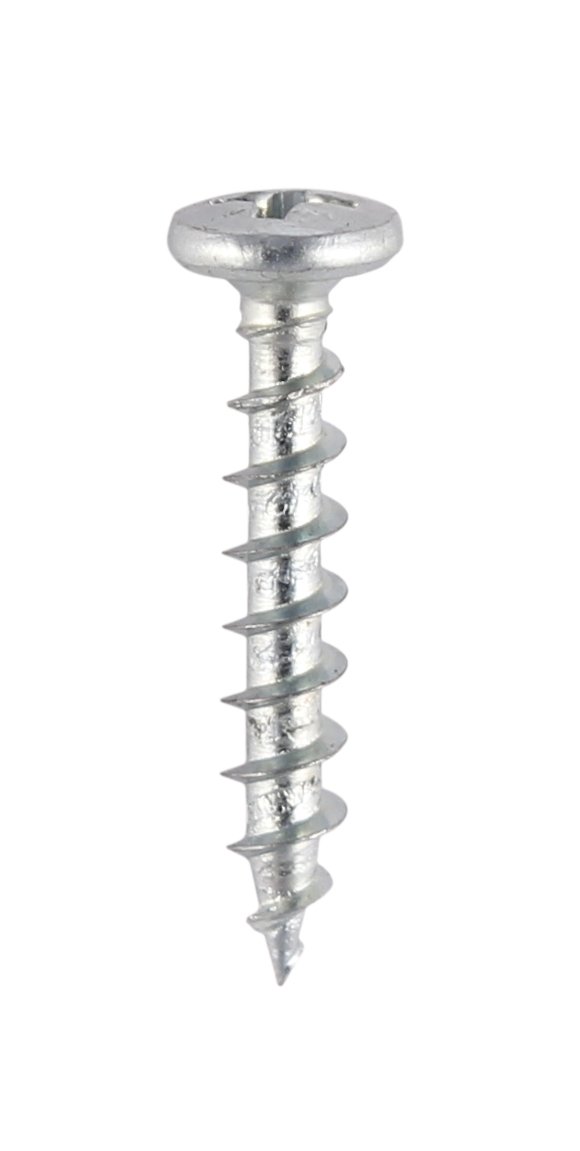 Timco Silver 213Z Bzp Pvc Friction Stay Screw 4.3 X 16 - Zinc (Box Of 1000)