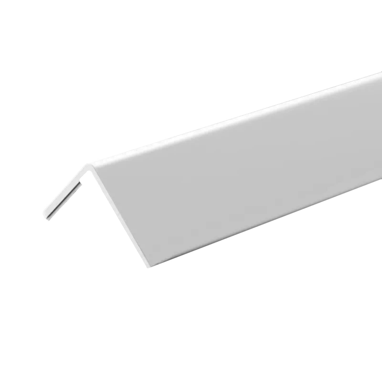 TTKmlGsD Wall Corner Protector, PVC Wall Protectorfor Ceramic Tile Wallpaper,Cabinets Cupboard Sharp Edging Trim Strip,0.98''Wide,0.8/1/1.2/1.5/1.7/2/2.4(Size:2.4m) (Color : White, Size : 2.4m)