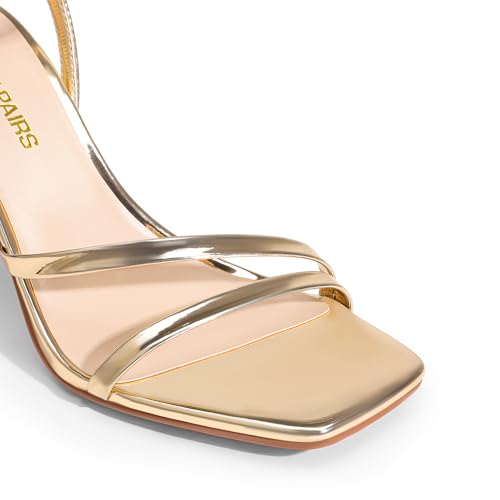 Image of DREAM PAIRS Women's Comfort Sexy Strappy Stiletto Heels | Square Open Toe Adjustable Ankle Buckle Strap High Dress Heels, Elegant Heeled Pumps for Party, Wedding and Prom Occasions