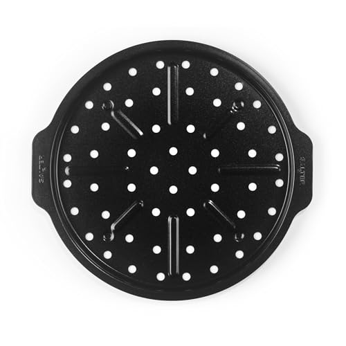 Salter Bandeja para pizza y patatas fritas antiadherente Expert | Bandeja de horno de acero al carbono resistente, libre de PFOA y apta para horno hasta 220°C, garantía de 10 años, 35.5 x 33 x 2 cm