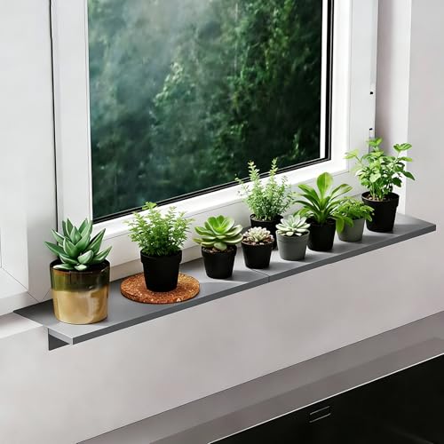 Étagère de rangement magnétique sans perçage pour rallonger un rebord de fenêtre 60cm