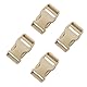 4Pcs 25mm Khaki Kunststoff Schnallen Clip Quick Side Release Schnalle Clips-Steckverschluss Gürtel Zubehör Ersatz Clips Teile Plastik Steckschnallen Kunststoff Klickverschluss Klippverschlüsse
