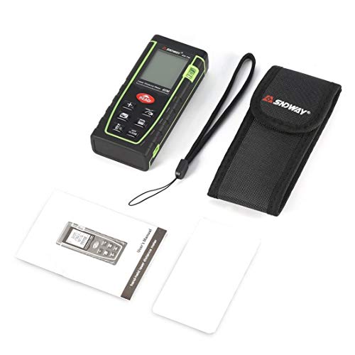 Preisvergleich Produktbild SNDWAY 40M SW-T40-Handlaser-Entfernungsmesser-En... Trena Laser-Entfernungsmesser Laser Bandmaß Abstandswerkzeug Kaemma (Farbe: schwarz & grün)