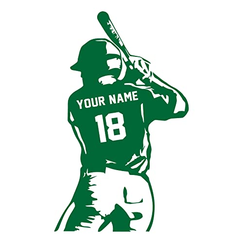 Custom Name Baseball Wall Decal For Boys Room Personalized Kids Bedroom Baseball Vinyl Wall Decor #TOP4