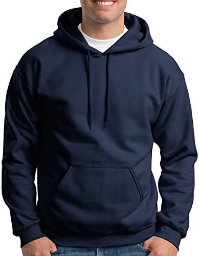 Gildan 9.3 oz Pullover Hooded Sweatshirt (12500) Large Navy