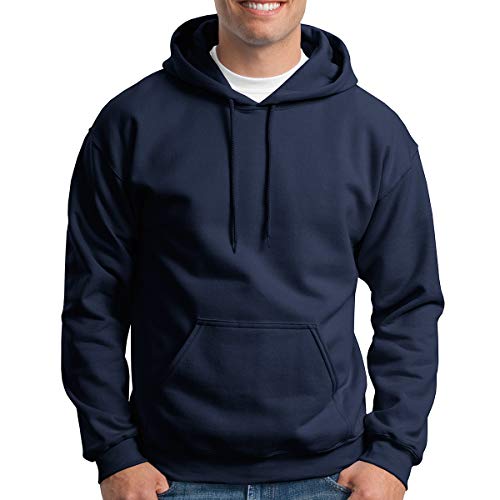 Gildan 9.3 Oz Pullover Hooded Sweatshirt (12500) Large Navy #TOP23