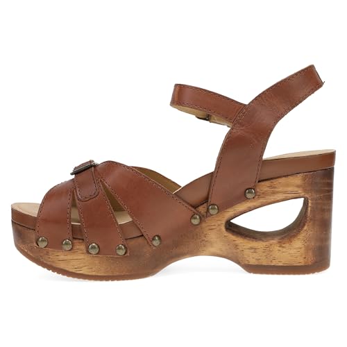 Image of Dansko Adie Heeled Gladiator Sandal for Women - Hand-Crafted Wooden Outsoles - Memory Foam Footbeds and Rubber Padding for Unparalleled Comfort and Durability