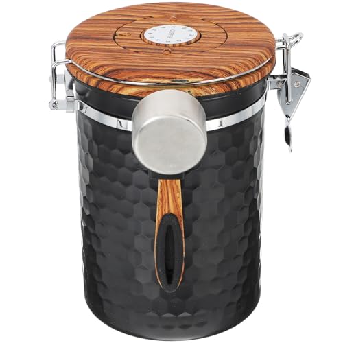 Recipiente hermético para café 1.8L acero inoxidable negro