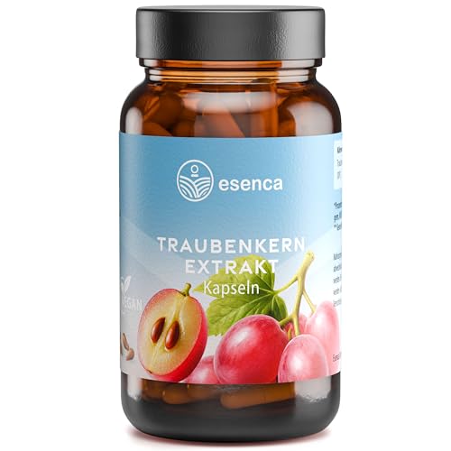 Traubenkernextrakt – 120 Kapseln mit 1000mg OPC Extrakt pro Tagesdosis – OPC Gehalt nach HPLC – aus französischen Weintrauben – Vegan, hochdosiert, in Deutschland produziert Traubenkernextrakt – 120 Kapseln mit 1000mg OPC Extrakt pro Tagesdosis – OPC Gehalt nach HPLC – aus französischen Weintrauben – Vegan, hochdosiert, in Deutschland produziert