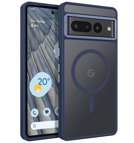 Coque Google Pixel 7 Pro Magsafe antichoc YINLAI bleu marine