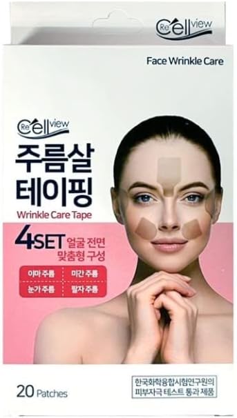 Anti-Wrinkle Care Tape / Forehead,Laugh Lines & Eye / Lifting, Massaging / 9PACK (*1pack = 4 sheets) / Korean Cosmetics