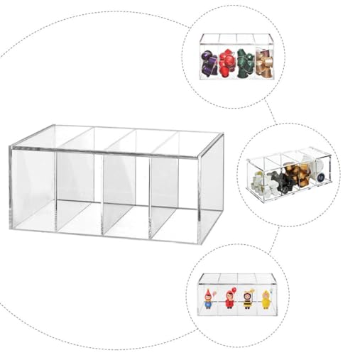 Boîte rangement acrylique transparent avec compartiments pour optimiser l'espace café - 4