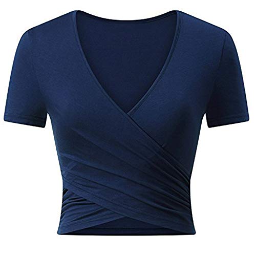 Style Unique été T-Shirt Femme Col V Manches Courtes Uniquestyle