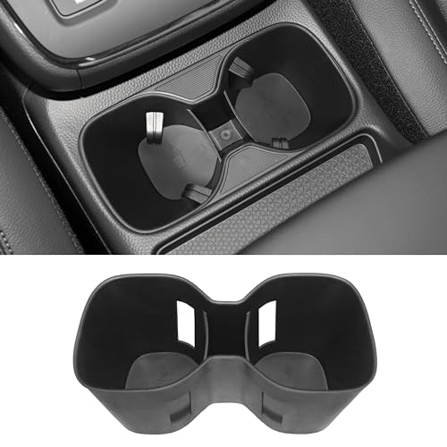Cup Holder Inserts for Honda CRV Accessories 2023 2024 2025 2026 Center Console Cup Holder Protector for Honda CRV CR-V LX EX EX-L Sport Hybrid Sport-L Hybrid Sport Touring Hybrid TPE Material Black