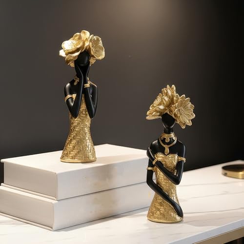 Sculpture d'art et statues africaines moulées pour intérieur raffiné - 6
