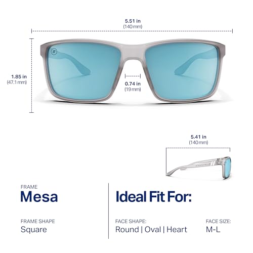 Image of Blenders Eyewear Mesa - Polarized Sunglasses - Modern Wraparound Frames - 100% UV Protection - For Men & Women