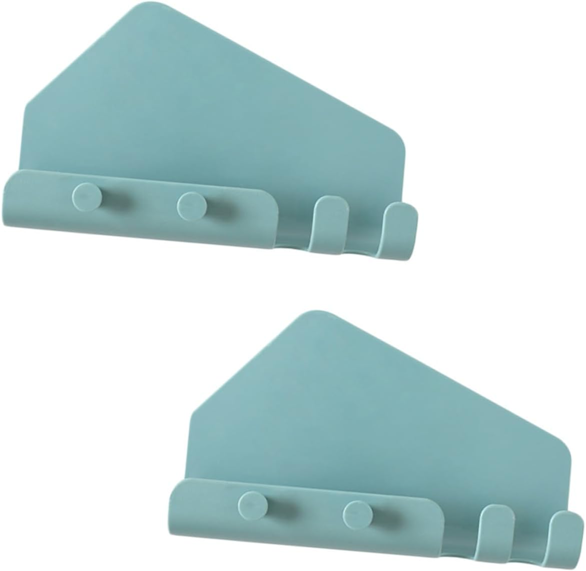 Mikinona 2pcs Wall Mounted Phone Stand Holder Hooks Multifunctional Traceless Charging Shelf for Bathroom and No Trace Adhesive for Easy Installation and Space Saving
