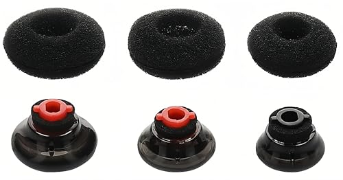 3 Pack | Tapones Almohadilla Puntas de Silicona compatibles con Plantronics Voyager Legend 5200 5220 5210 | con Espuma In Ear | S/M/L 3 Tamaños Diferentes