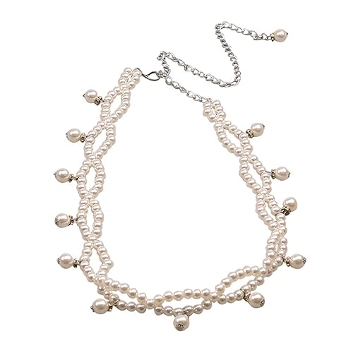 PartyKindom 1pc Elegant Pearl Waist Chain for Women Fashion Decoration Belt Unique Pearl Accessory for Dresses Jeans and Pants for Any Occasion