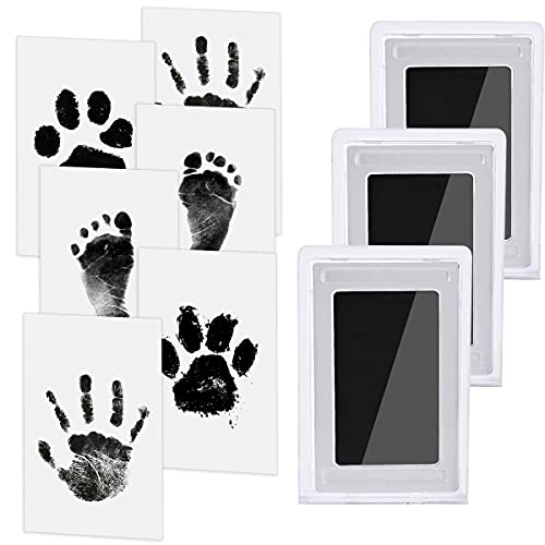 Schede di stampa extra. Per ogni tamponi per francobolli, ottieni 2 carte bianche. È possibile stampare un'impronta di mano e un'impronta su carte separate. Oppure puoi esercitarti su una carta per ottenere un'impressione perfetta. Nota: l'inchiostro è limitato. Per favore, usalo saggiamente.