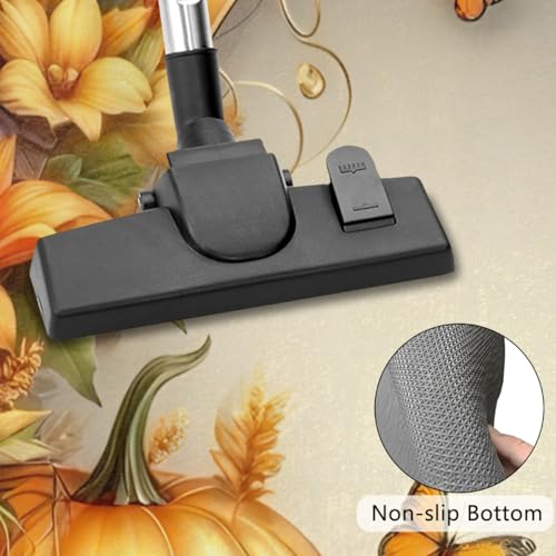 Image of Half Round Door Mat Autumn Butterfly Flower Pumpkin Non-Slip Semi Circle Area Rug Washable Half Moon Hearth Rugs for Indoor Outdoor Bathroom Kitchen Patio Runner Mat Laundry Room Home Decoration