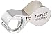 BlueDot Trading Mini 20 x 21mm Metal Folding Jeweler Loupe Eye Magnifier Magnifying Glass Triplet for Coin & Stamp Collectors, Reading Fine Print, Maps, and Jewelry Identification