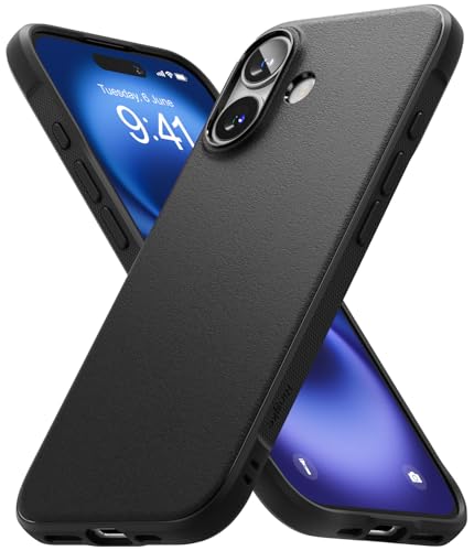 Image of Ringke Onyx Compatible with iPhone 16 Plus Case Cover Rugged Flexible Durable Anti-Slip TPU Protection Shockproof iPhone 16 Plus Back Cover - Black