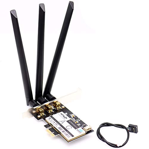 Deal4GO BCM943602CS 1750Mbps 802.11ac Wireless WiFi Adapter PCIe x1 WLAN Card w/Bluetooth 4.0 for Hackintosh Windows 7/8/10 MacOS