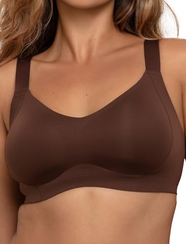 COMFELIE Seamless Wireless T-Shirt Bra for Women No Underwire Full Coverage