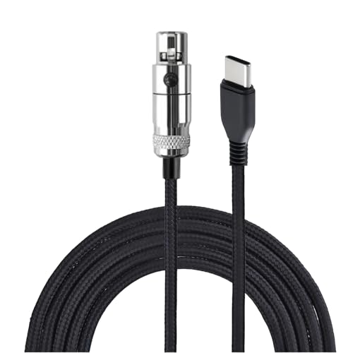 Cable XLR a USB C trenzado antienredos para auriculares de estudio K702 y K240