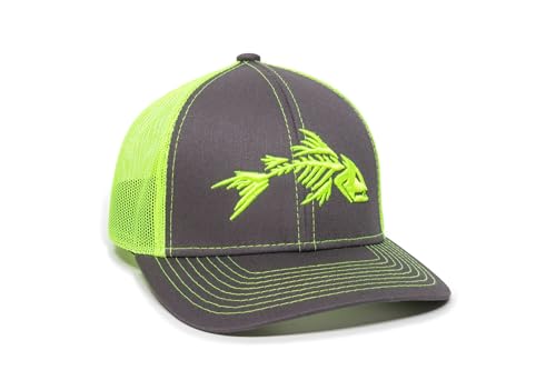 Image of Outdoor Cap Bonefish Graphic Trucker Hat - Mesh Back, Hook /Loop Closure, One Size