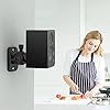 Cozycase 2 Pcs Speaker Wall Mount Brackets with Fittings - Adjustable Satellite Speaker Wall Mount Kit | Rotatable | Tiltable for Surround Sound Speakers, Hold up to 7.7lbs, Black #5