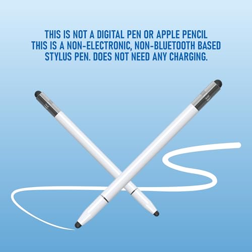 Image of Dyazo 4-in-1 Stylus Pen for Smart Touch Screen Devices with Precision Capacitive Rubber Tip | Fine Point Disc Tip | Pen Functionality | Compatible with iPad, iPhone, Kindle, Android, Tablets & More