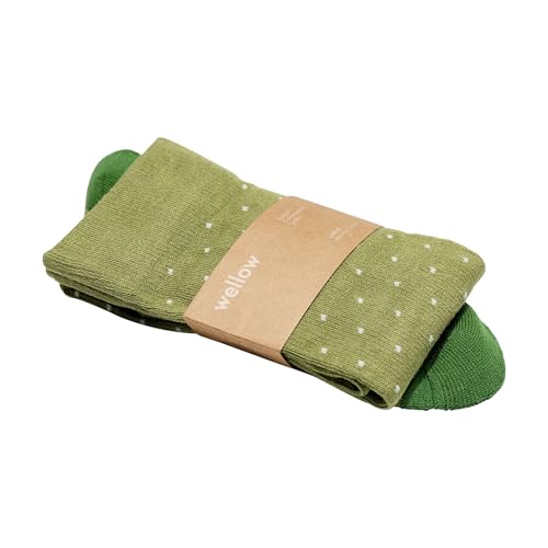 Image of Wellow Knee High Compression Socks for Men & Women - Made with Viscose from Bamboo, Swelling & Pregnancy Support