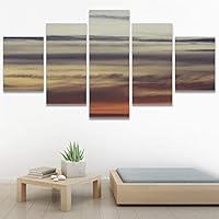 SIGNWIN 5 Panel Canvas Wall Art Modern Art Contemporary Country Dramatic Multicolor Photography Scenic for Home Decorations Ready to Hang - 60