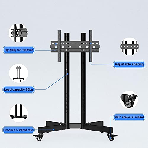 Soporte móvil de piso para TV 32-75 pulgadas ajustable miniatura 4