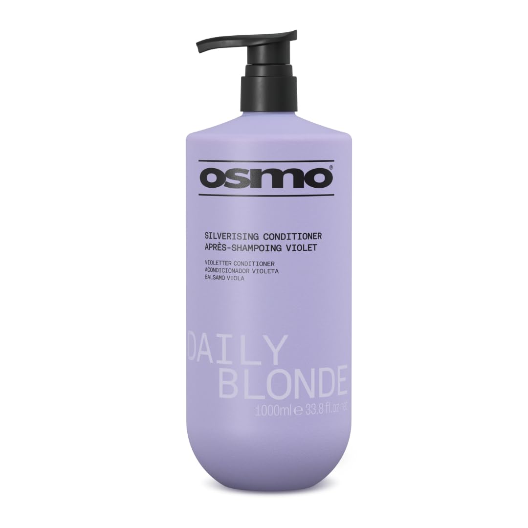 OSMO Daily Blonde Silverising Conditioner | Purple Conditioner | No Yellow or Brass | Vegan. 1000ml.